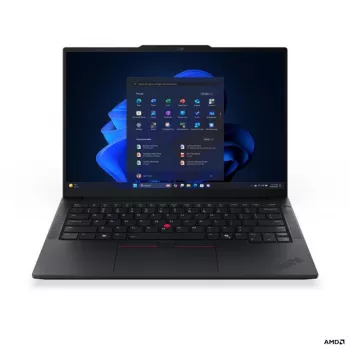 Lenovo ThinkPad E14 G8 AMD 14 colių WUXGA IPS nešiojamasis kompiuteris - AMD Ryzen AI 5 330, 16GB DDR5, 512GB SSD, Radeon Graphics, Windows 11 Pro, juodos spalvos, nordiška klaviatūra