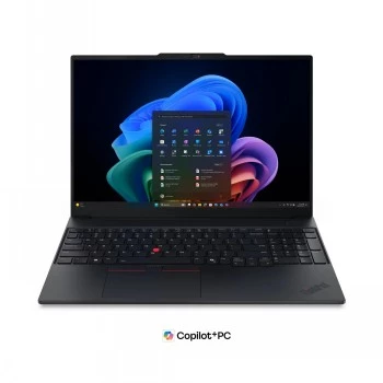 Lenovo ThinkPad E16 G4 Intel 16 colių WUXGA nešiojamas kompiuteris - Intel Core Ultra 5 325, 16 GB DDR5, 512 GB SSD, Windows 11 Pro, juodos spalvos