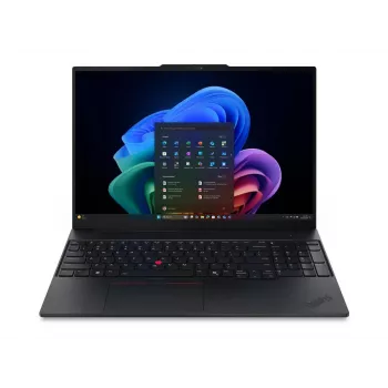 Lenovo ThinkPad E16 G4 Intel 16 colių WUXGA IPS neblizgus nešiojamas kompiuteris - Intel Core Ultra 5 325, 16GB DDR5, 512GB SSD, Intel Graphics, Windows 11 Pro, Wi-Fi 7, Bluetooth 5.4, apšviesta klaviatūra, nordiška klaviatūra