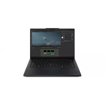Lenovo ThinkPad P14s Gen 7 14,5 inch WUXGA nešiojamas kompiuteris, Intel Core Ultra 7 366H, 32GB RAM, 1TB SSD, NVIDIA RTX PRO 1000 Blackwell Generation 8GB, Windows 11 Pro, Nordic apšviesta klaviatūra, juoda, pirštų atspaudų skaitytuvas