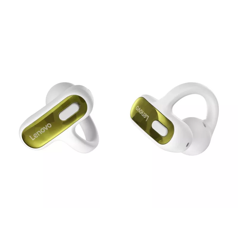 Lenovo X500 Open-Ear „Clip-On“ belaidės ausinės su mikrofonu – baltos | Kur.lt