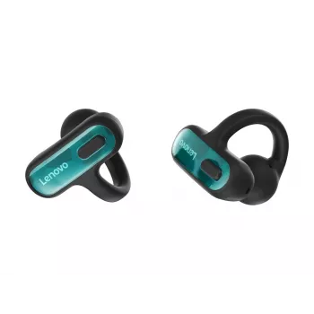 Lenovo X500 atviro tipo ausinės su segtuku, belaidės – Bluetooth 5.3, IPX5, 28 val. baterija, juodos