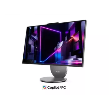Lenovo Yoga AIO 27IPH11 All-in-One kompiuteris, 27 inch QHD IPS ekranas, Intel Core Ultra 7, 32GB RAM, 1TB SSD, Windows 11 Home, Luna Grey