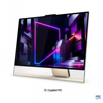 Lenovo Yoga AIO Ultra X7 All-in-One kompiuteris, 31,5 colio UHD OLED jutiklinis ekranas, Intel Core Ultra 7, 32GB RAM, 1TB SSD, Windows 11 Home, Seashell