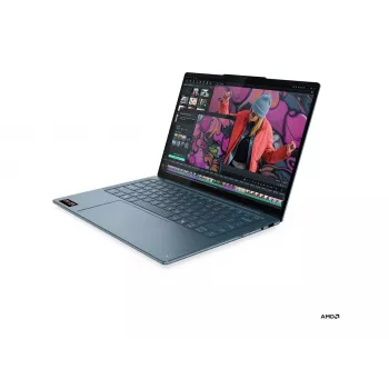 Lenovo Yoga Slim 7 14AKP10 AMD 14 colio OLED WUXGA nešiojamasis kompiuteris, Tidal Teal, AMD Ryzen AI 7 350, 16GB LPDDR5X, 512GB SSD, Windows 11 Home