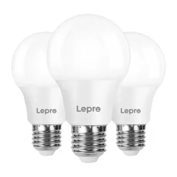 LEPRO 100089-WW-EU-3 LED lemputė, E27, A60, 8,5W (60W), 806 lm, 2700K šiltai balta, 180°, 3 vnt. pakuotė