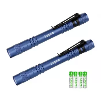LEPRO 120023L-BU-2 LED žibintuvėlis, 1000 liumenų, su fokusavimu, IPX4, 2 vnt., juodos spalvos