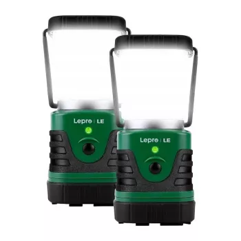 LEPRO 3300008-2 Kempingo žibintas, 4400mAh, 2 vnt. komplektas