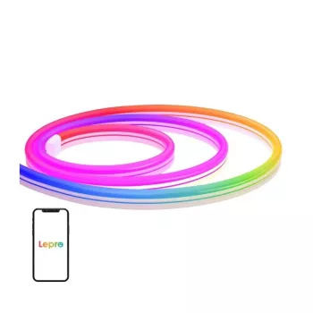 Lepro N1 3m Neon LED juosta RGBIC Wi-Fi valdymu ir IP67