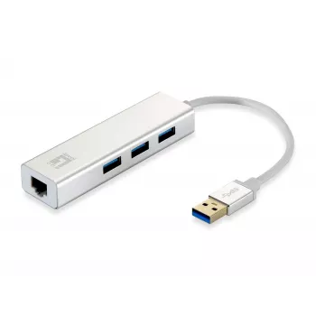 LevelOne Gigabit Adapter USB-A 3.0 prie RJ45 + 3x USB-A 3.0 1Gbps