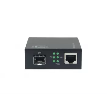 LevelONE GVM-2000 Smart Gigabit RJ45–SFP medijos keitiklis, tinkamas 19 colių stovo montavimui, 10/100/1000 Mbps