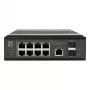 LevelOne IGP-1091 pramoninis PoE+ komutatorius, 8x 2,5G PoE, 2x 1G/10G SFP+ aukštyn nukreiptos jungtys