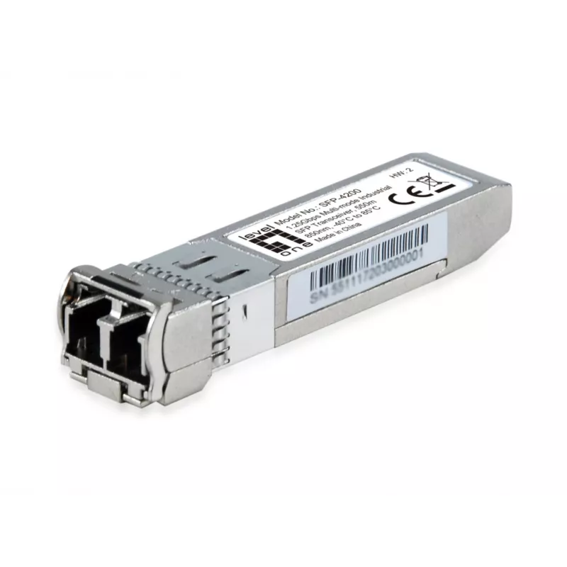 LevelOne SFP siųstuvas-imtuvas 1.25Gbps, Multimode, Duplex LC, 850nm, 550m