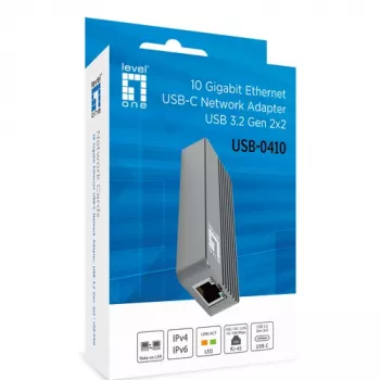 LevelOne USB-0410 USB 3.2 Gen 1 Type-A į Gigabit Ethernet adapteris | Kur.lt