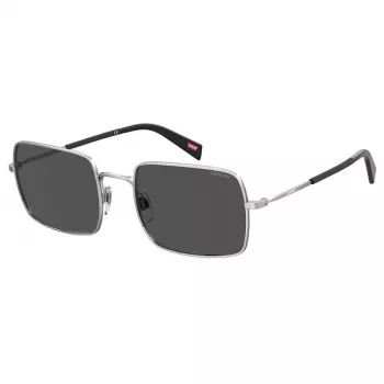 LEVI'S LV-1019-S-010 Unisex Akiniai - Juodas Rėmelis, Pilki Lęšiai 57mm