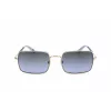 LEVI'S LV-1019-S-BL Unisex Rectangular Sunglasses - Black Frame Smoke Grey Lens 57mm