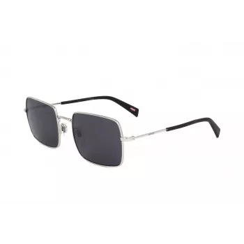 LEVI'S LV-1019-S-IR Unisex Akiniai - Juodas Rėmas, Pilki Lęšiai, 57mm