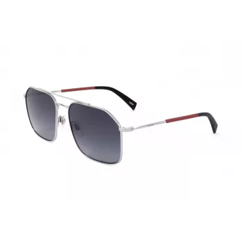 Levi's LV-1021-S-RD Unisex akiniai - juodas rėmelis, pilki lęšiai, 58 mm