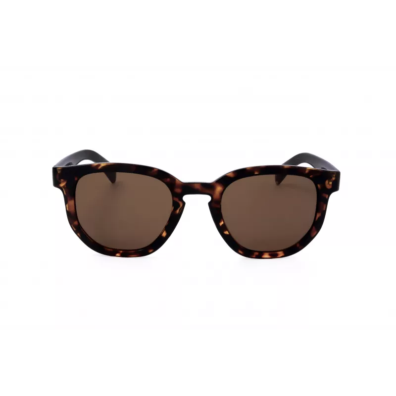 LEVI'S LV-1022-S-086 Unisex stačiakampiai akiniai nuo saulės – Havana rėmelis, rudi lęšiai, 51 mm