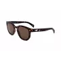 LEVI'S LV-1022-S-086 Unisex stačiakampiai akiniai nuo saulės – Havana rėmelis, rudi lęšiai, 51 mm