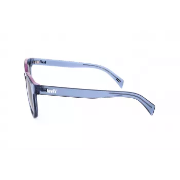 LEVI'S LV-1022-S-PJP unisex stačiakampiai akiniai nuo saulės - Havana acetato rėmelis, žali poliarizuoti lęšiai, 51 mm
