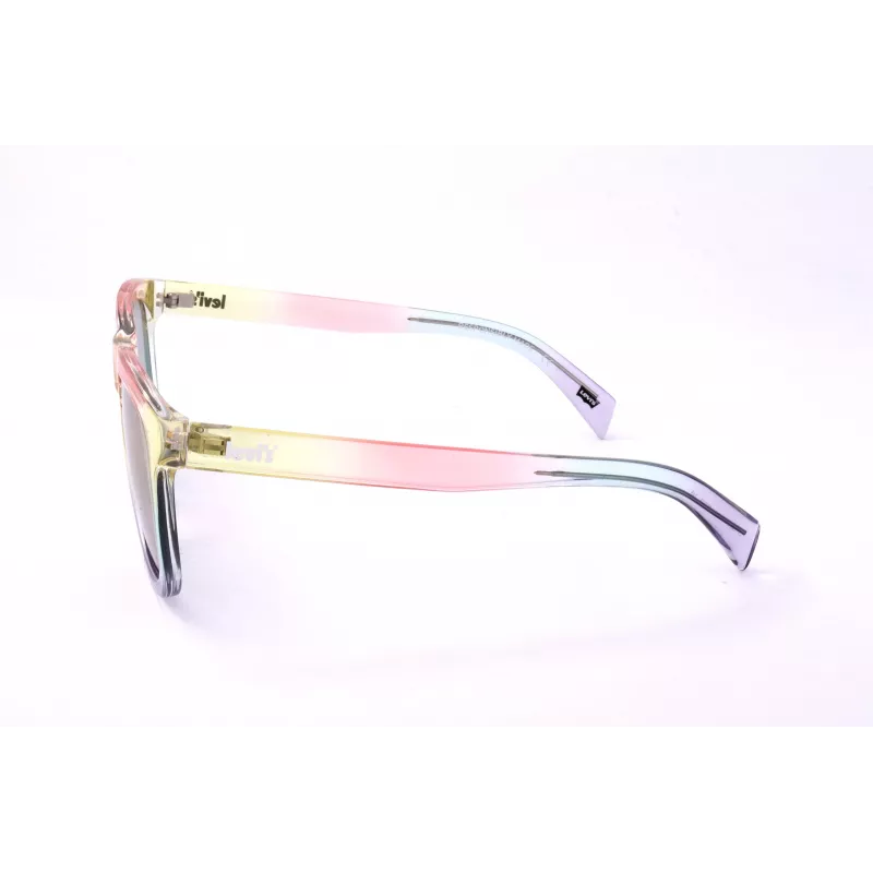 LEVI'S LV-1023-S-F74 Uniseks akiniai nuo saulės Havana acetato rėmelis pilki polikarbonato lęšiai 53mm