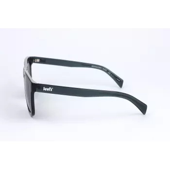 LEVI'S LV-1023-S-PJP Unisex Polarizuoti Akiniai nuo Saulės - Juodai/Pilkas Rėmas, Pilki Lęšiai, 53 mm