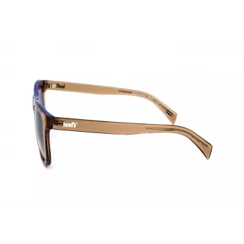 LEVI'S LV1023S09GB Unisex Akiniai - Matinis Juodas Rėmelis, Pilki Lęšiai, 53 mm