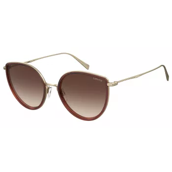 Levi's LV5011S09QF7H Moteriški Akiniai Nuo Saulės Havana Acetatas Rudas Gradientas 56/17/145 mm