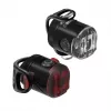 Lezyne LED žibintų rinkinys USB Pair – 200 liumenų priekinis ir 10 liumenų galinis, IPX7, integruotas USB įkrovimas