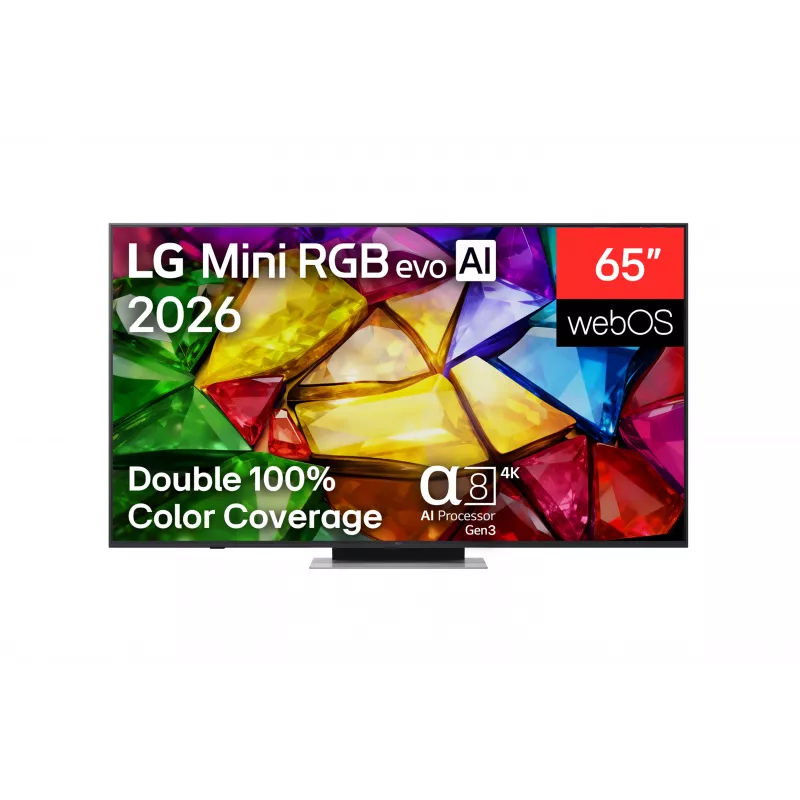 LG 65MRGB87B3B 65 colių (164 cm) 4K QNED Mini RGB evo Smart TV
