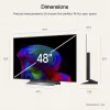 LG Electronics OLED48C6ELB.AEUD 48 colių 4K OLED televizorius, juodas, UltraHD/4K, trigubas imtuvas, 120 Hz ekranas