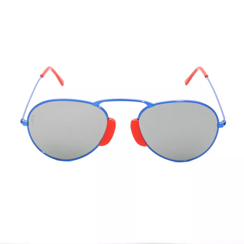 LGR AGADIR-BLUE08 Unisex akiniai nuo saulės Havana rėmelis mėlyni lęšiai 54/20/145 mm