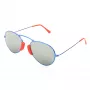 LGR AGADIR-BLUE08 Unisex akiniai nuo saulės Havana rėmelis mėlyni lęšiai 54/20/145 mm