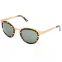 LGR Women's Feli Gold 09 Akiniai - Rankomis Poliruotas Acetato Rėmelis, Žali CR-39 Lęšiai, UV400 Apsauga