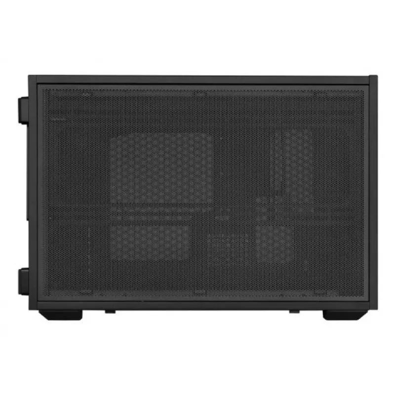 Lian Li DAN Cases B4 Wood Edition Mini bokštas, Micro-ATX, riešutmedžio priekinis skydelis, juodas