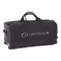 Lifeventure 120L ratukinis ekspedicinis krepšys su visureigiais ratukais, juodas