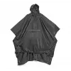 Lifeventure Travel Rain Poncho – vandeniui atspari ripstop nailono pelerina, juoda, vieno dydžio