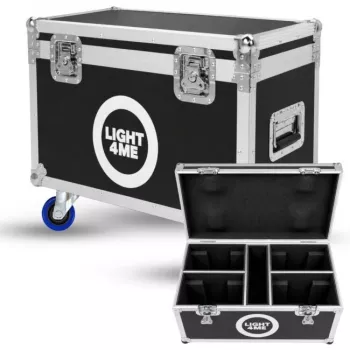 LIGHT4ME 100 SPOT RING CASE 4IN1 Flight Case 4x judančioms galvutėms