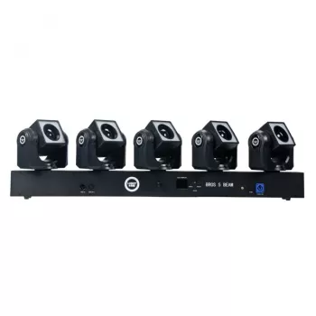 LIGHT4ME BROS 5 BEAM LED efektinis šviestuvas su 5 judančiomis galvomis
