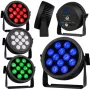 LIGHT4ME CREE ALU QUAD PAR 12 Prožektorius PAR - 12x10W RGBW LED, DMX512, Juodas