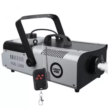 LIGHT4ME FOG 1200 Dūmų generatorius su nuotolinio valdymo pultu, 1200 W, 2,5 l talpa, juodas