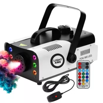 LIGHT4ME FOG 900 LED dūmų mašina su RGB LED ir belaidžiu nuotolinio valdymo pultu