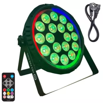 LIGHT4ME HEX PAR RING LED efektinis šviestuvas 7x10W RGBWA+UV 48xSMD RGB