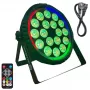 Light4Me HEX PAR RING LED efektų šviestuvas 7x10W RGBWA+UV 48xSMD RGB