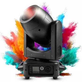 LIGHT4ME RAPID SPOT 200 judantis prožektorius – 200W LED, DMX, gobo ir prizmė