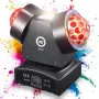 LIGHT4ME SID4 4-in-1 judantis daugiafunkcis efektinis šviestuvas su Beam, Wash, raudonu/žaliu lazeriu ir stroboskopu