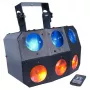 Light4Me SIX EYE BEAM stiprus LED spindulių efektas su nuotolinio valdymo pulteliu LIGHT4ME