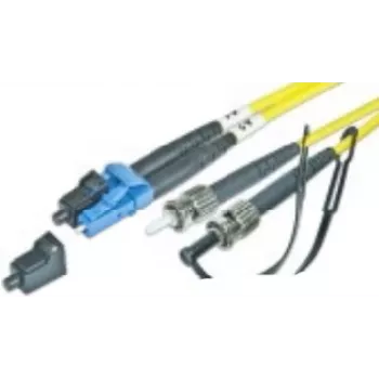 Lightwin 3m LC-ST Duplex Multimode OM3 Šviesolaidinis Patch Kabelis, 50/125µm, PVC Apvalkalas, Juodas LDP-50 LC-ST 3.0 OM3