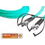 Lightwin LDP-50 ST-ST 5.0 OM3 daugiamodis dvigubas optinis pataisos kabelis, 5 m, aqua, LSZH